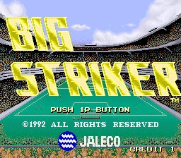 Big Striker Title Screen